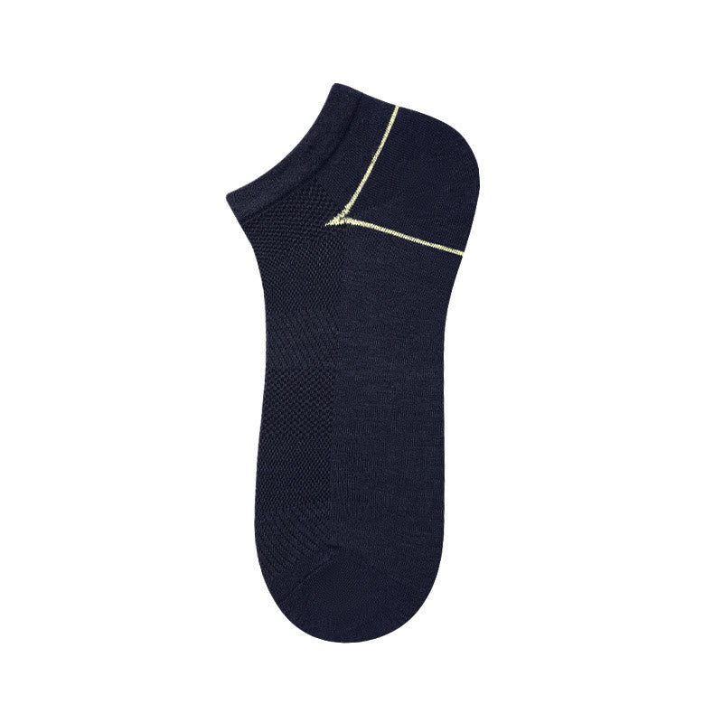 Chaussettes en fibre de bambou (5 paires) - Bleu marine - EU39-44 (US6-10) - image 3