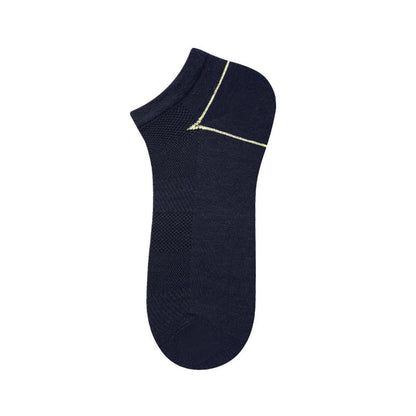Chaussettes en fibre de bambou (5 paires) - Bleu marine - EU39-44 (US6-10) - image 3
