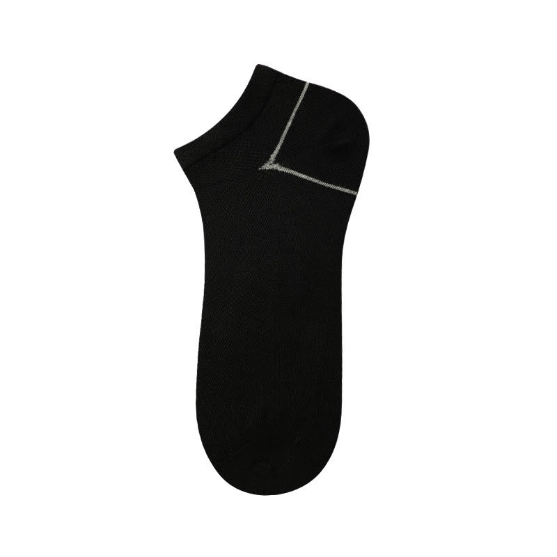 Chaussettes en fibre de bambou (5 paires) - Noir - EU39-44 (US6-10) - image 2