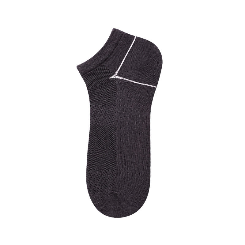 Chaussettes en fibre de bambou (5 paires) - Gris foncé - EU39-44 (US6-10) - image 6