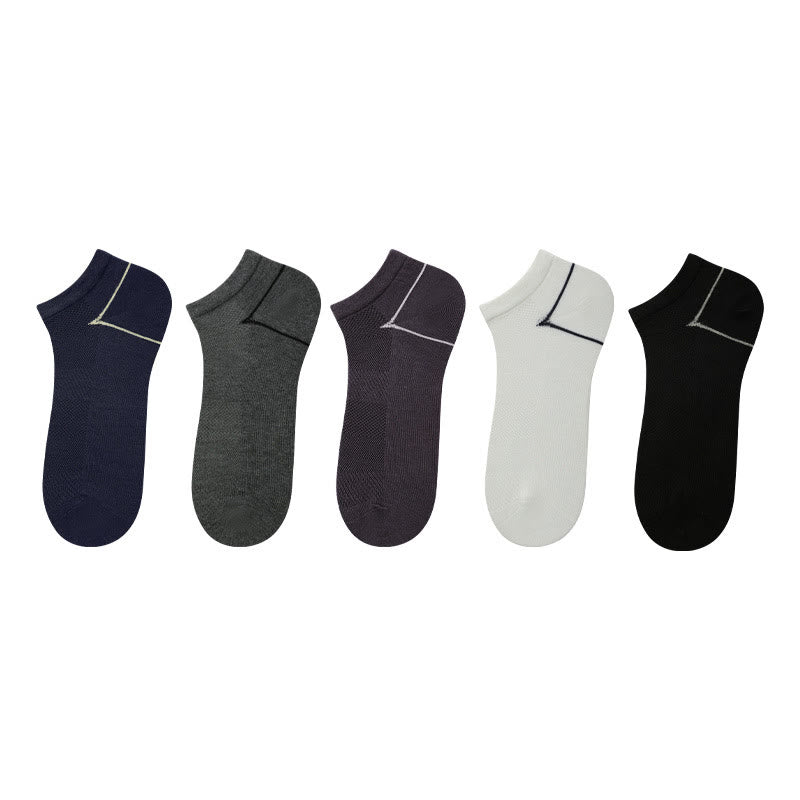 Chaussettes en fibre de bambou (5 paires) - Multicolore - EU39-44 (US6-10) - image 1