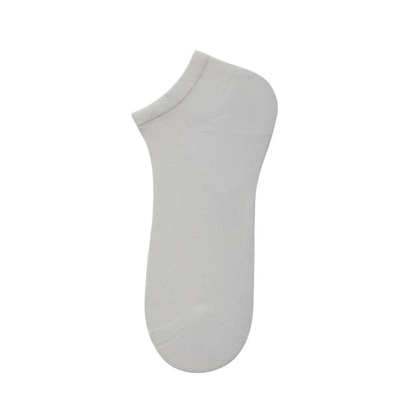Chaussettes cheville en maille de bambou (4 paires) - Blanc - EU39-44 (US6-10) - image 9