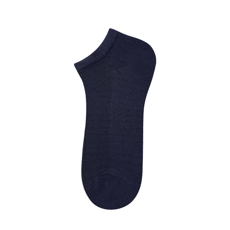 Chaussettes cheville en maille de bambou (4 paires) - Bleu marine - EU39-44 (US6-10) - image 10