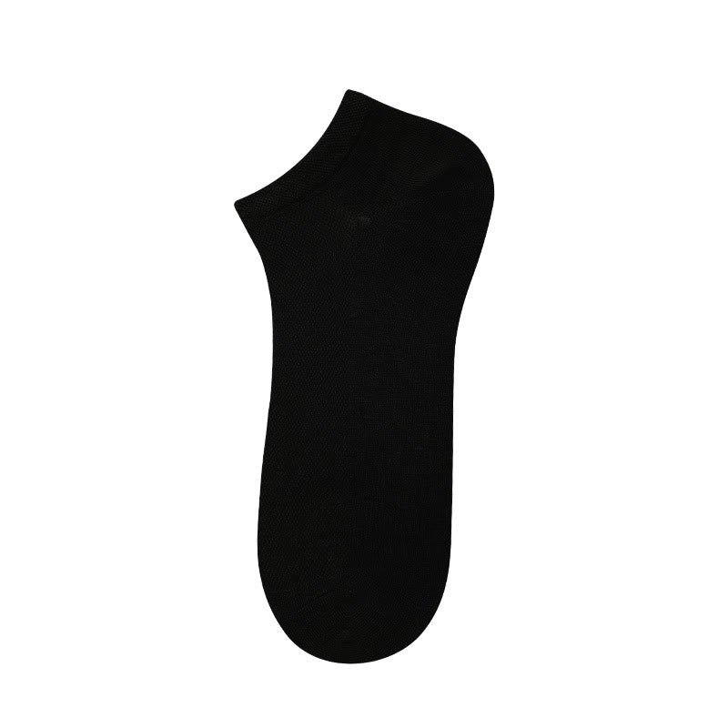Chaussettes cheville en maille de bambou (4 paires) - Noir - EU39-44 (US6-10) - image 11