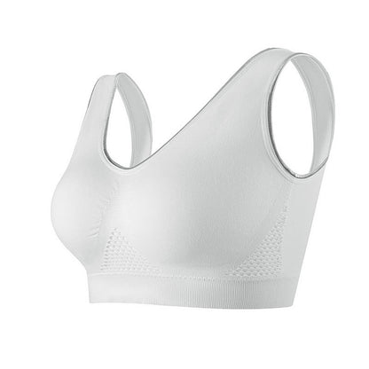 Soutien-gorge de sport respirant sans coutures, grande taille, creux et sans armatures