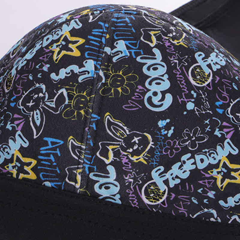 Soutien-gorge sans armatures imprimé grande taille avec fermeture sur le devant