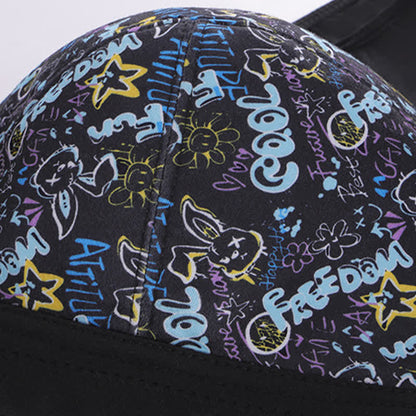 Soutien-gorge sans armatures imprimé grande taille avec fermeture sur le devant