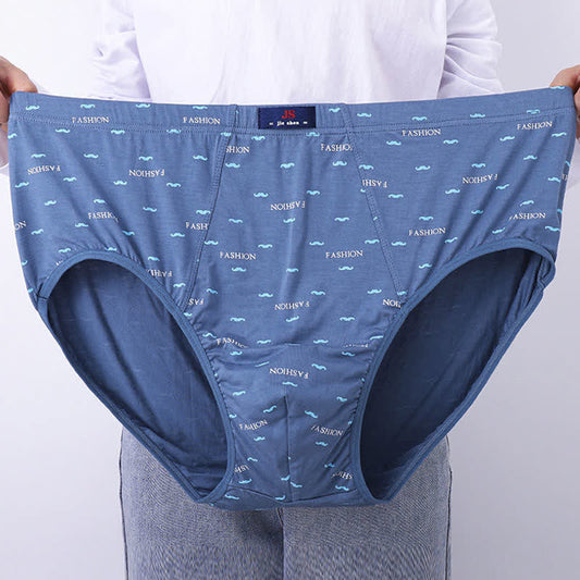 Lot de 2 slips confortables taille haute imprimés pour homme (grande taille)