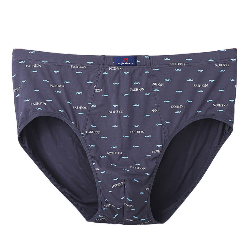 Lot de 2 slips confortables taille haute imprimés pour homme (grande taille)
