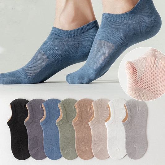 Chaussettes antidérapantes en silicone grande taille (8 paires)