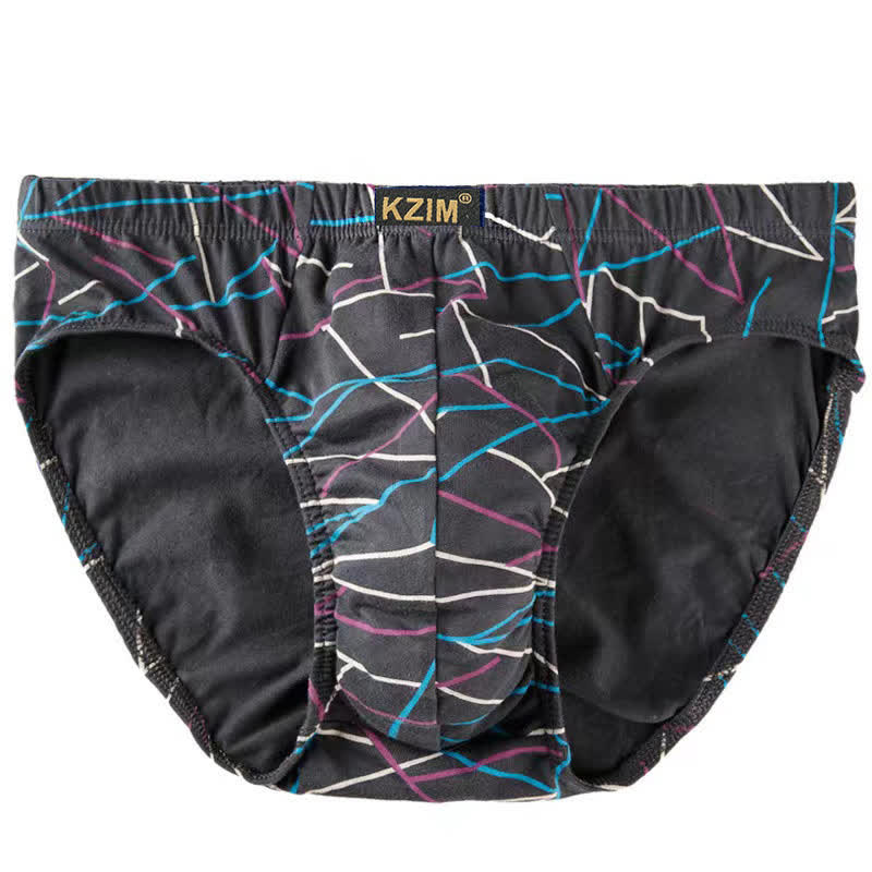 Slips en coton imprimé dragon pour hommes (lot de 3) - B-Gris - 7XL - image 10