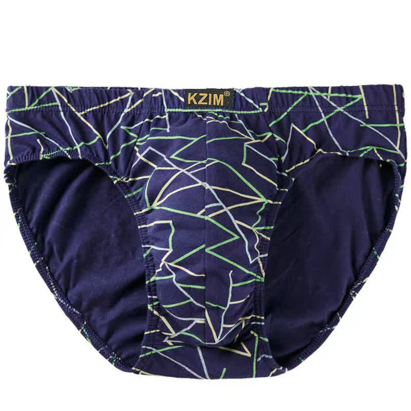 Slips en coton imprimé dragon pour hommes (lot de 3) - B-Bleu Royal - 7XL - image 7