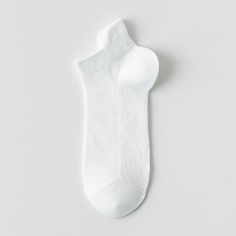 Chaussettes en maille aux couleurs classiques (7 paires) - Blanc - EU36-40 (US3-7) - image 10