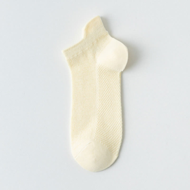 Chaussettes en maille aux couleurs classiques (7 paires) - Jaune - EU36-40 (US3-7) - image 5