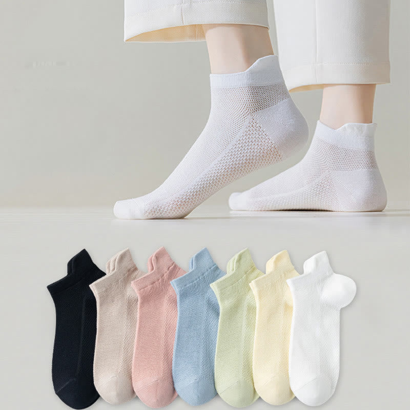 Chaussettes en maille aux couleurs classiques (7 paires) - image 1