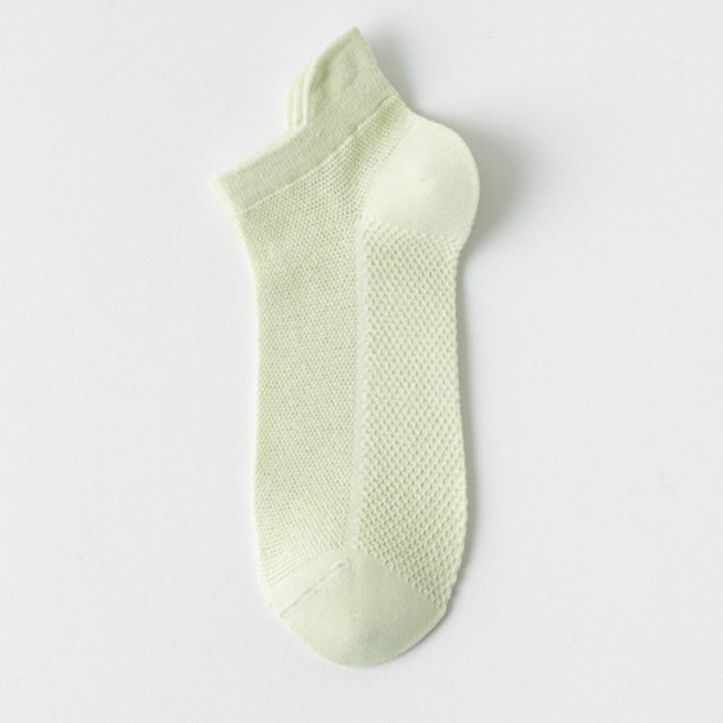 Chaussettes en maille aux couleurs classiques (7 paires) - Vert - EU36-40 (US3-7) - image 4