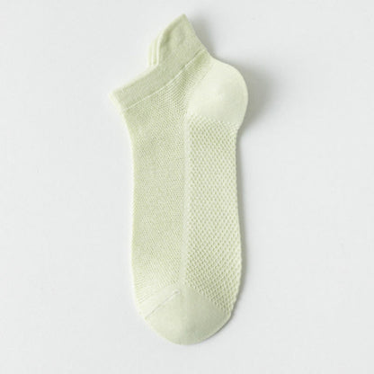 Chaussettes en maille aux couleurs classiques (7 paires) - Vert - EU36-40 (US3-7) - image 4