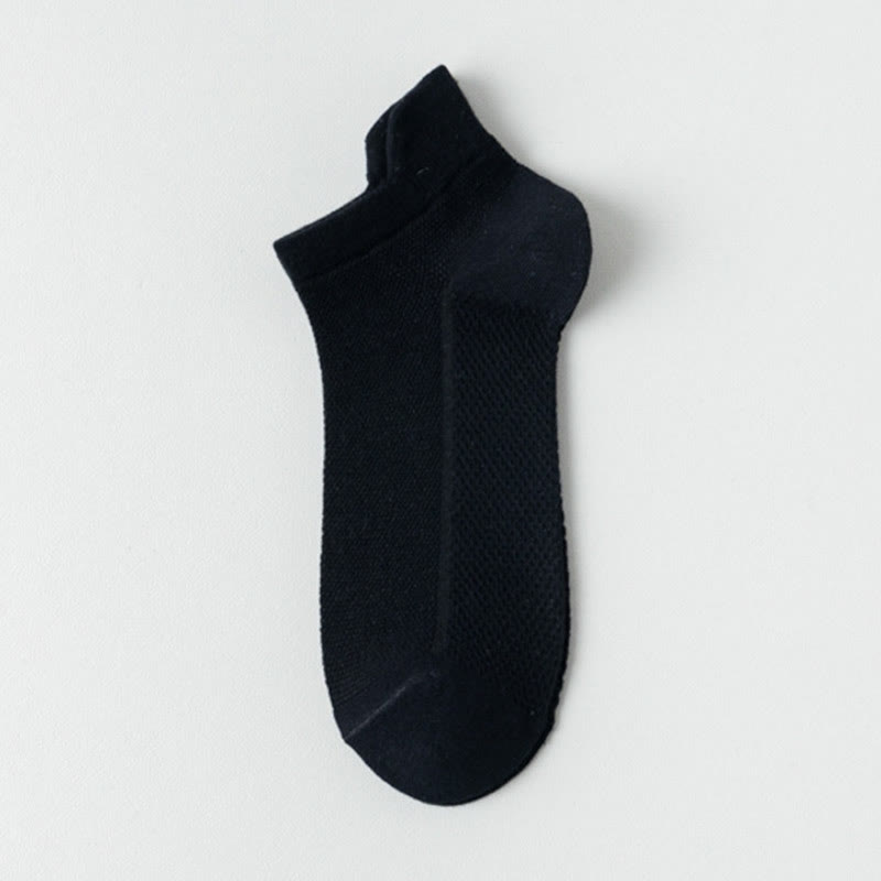 Chaussettes en maille aux couleurs classiques (7 paires) - Noir - EU36-40 (US3-7) - image 9