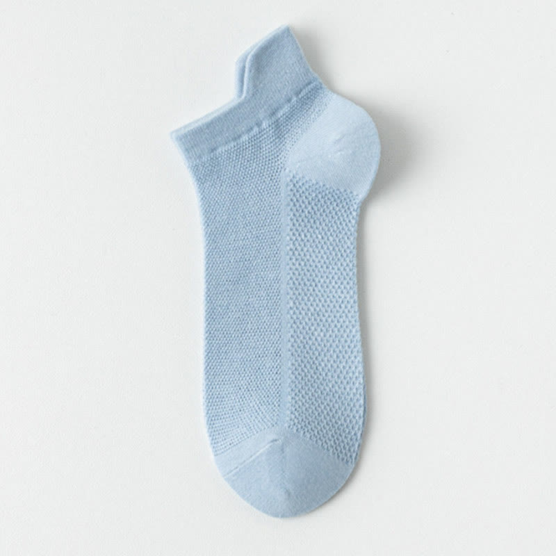 Chaussettes en maille aux couleurs classiques (7 paires) - Bleu - EU36-40 (US3-7) - image 8