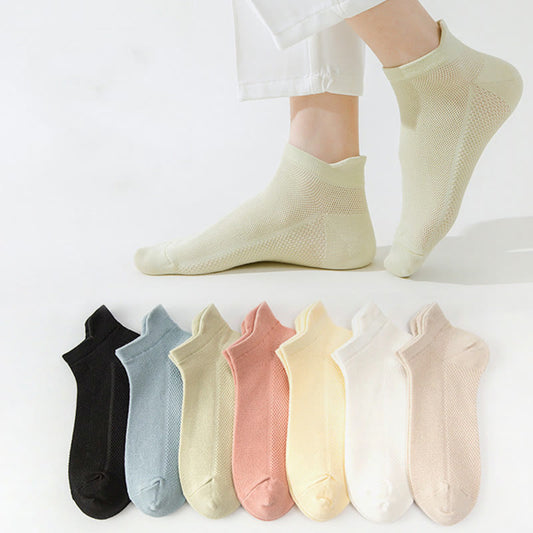 Chaussettes en maille aux couleurs classiques (7 paires) - image 0