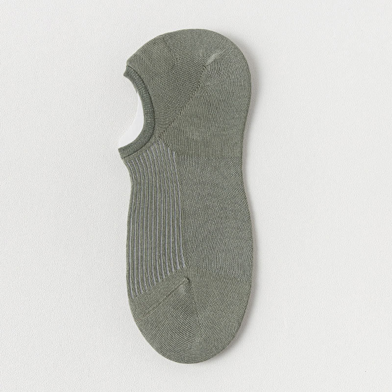 Chaussettes confortables et légères (4 paires) - Vert armée - EU39-45 (US6-11) - image 2