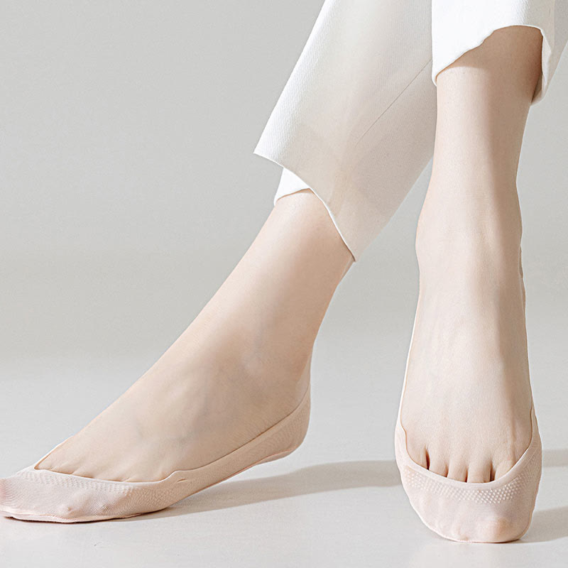 Chaussettes invisibles en soie glacée (5 paires)
