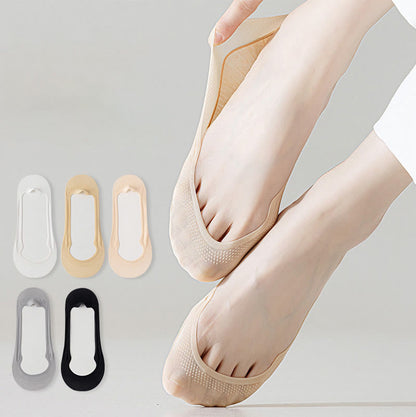 Chaussettes invisibles en soie glacée (5 paires)