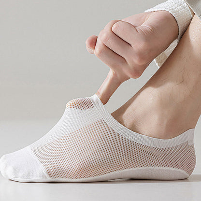 Chaussettes invisibles en maille cool grande taille (6 paires)