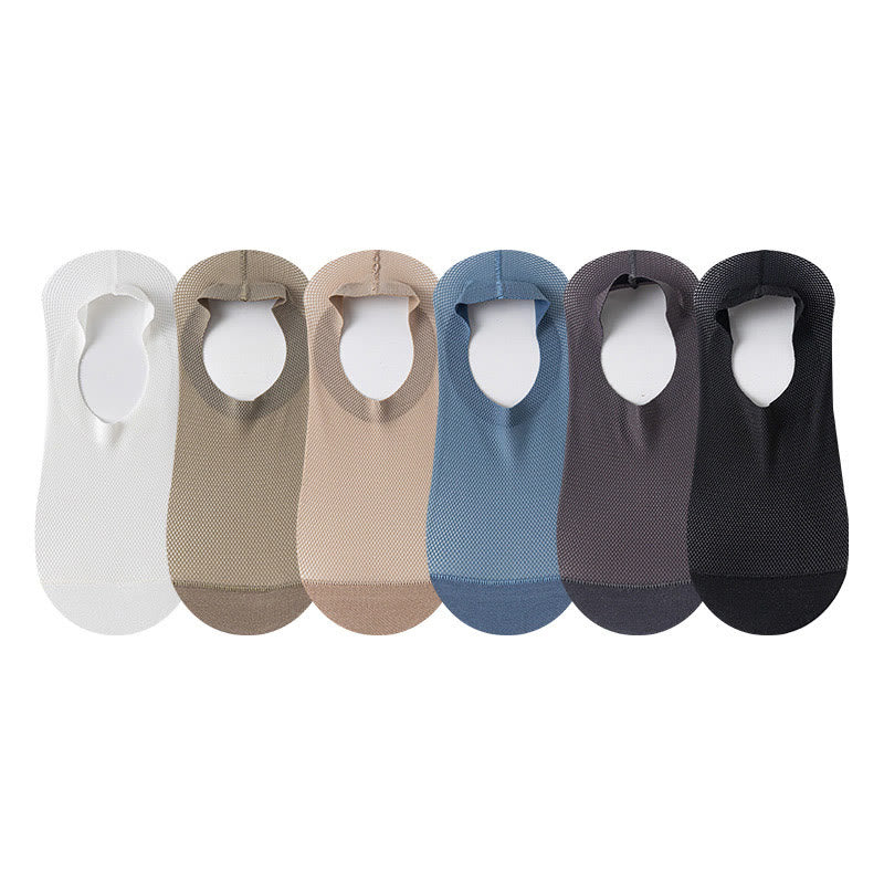 Chaussettes invisibles en maille cool grande taille (6 paires)