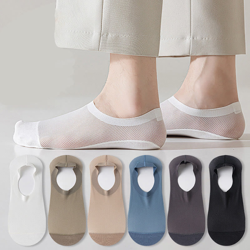 Chaussettes invisibles en maille aérée (6 paires) - image 0
