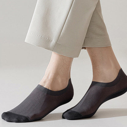 Chaussettes invisibles en maille cool grande taille (6 paires)