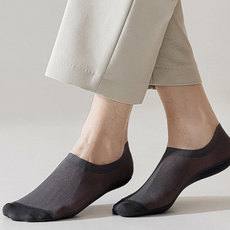 Chaussettes invisibles en maille aérée (6 paires) - image 1
