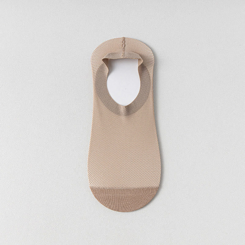 Chaussettes invisibles en maille aérée (6 paires) - Kaki - EU38-43 (US5-9) - image 16