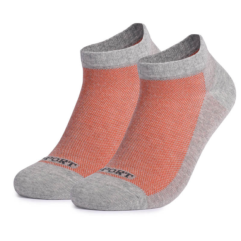 Chaussettes basses décontractées assorties (5 paires) - Orange - EU39-44 (US6-10) - image 3