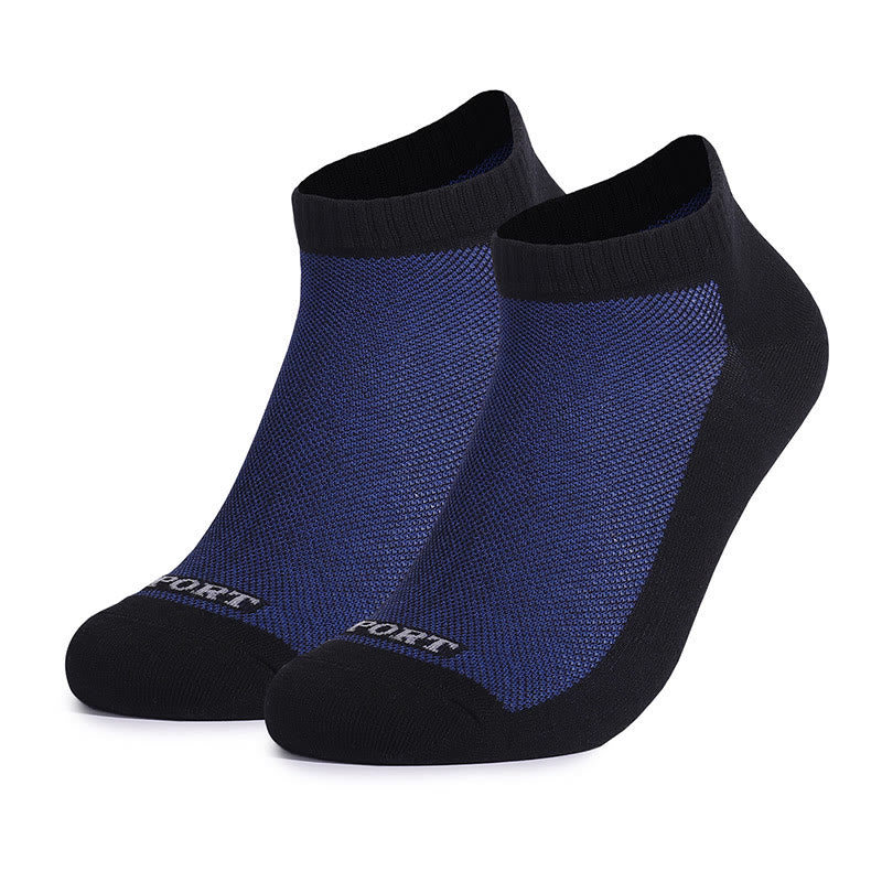 Chaussettes basses décontractées assorties (5 paires) - Bleu marine - EU39-44 (US6-10) - image 1