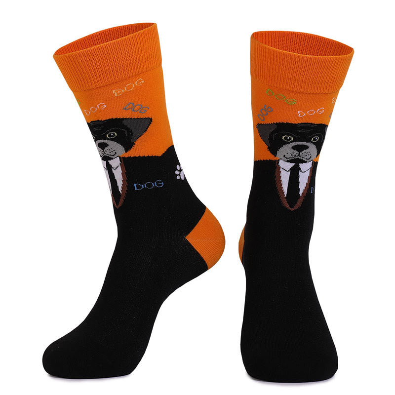 Chaussettes courtes de la série Chats et Chiens (4 paires) - image 6