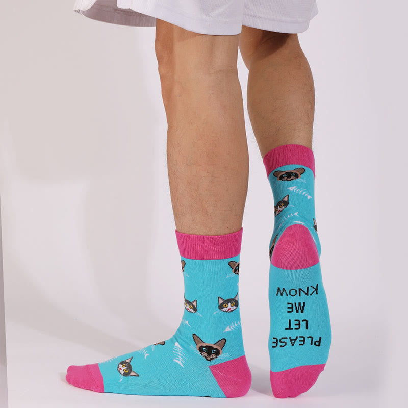 Chaussettes courtes de la série Chats et Chiens (4 paires) - image 1