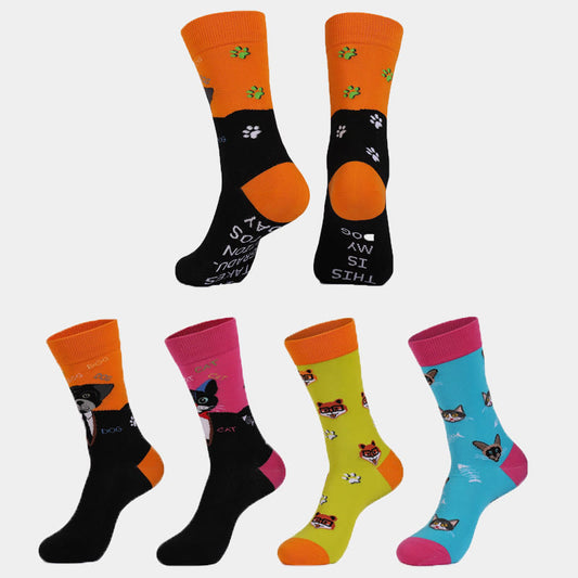 Chaussettes courtes grande taille pour chats et chiens (4 paires) - image 1