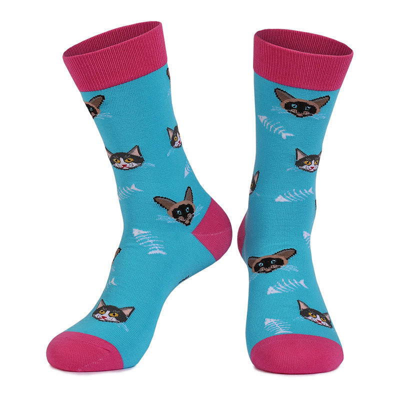 Chaussettes courtes Plusock série Chats et Chiens (4 paires) - image 12