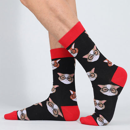 Chaussettes chat grande taille (5 paires) - image 3
