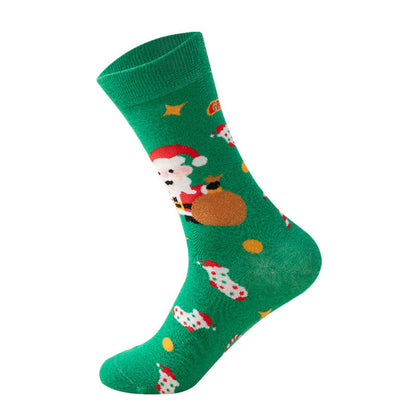 Chaussettes de Noël vertes grande taille (3 paires) - image 11