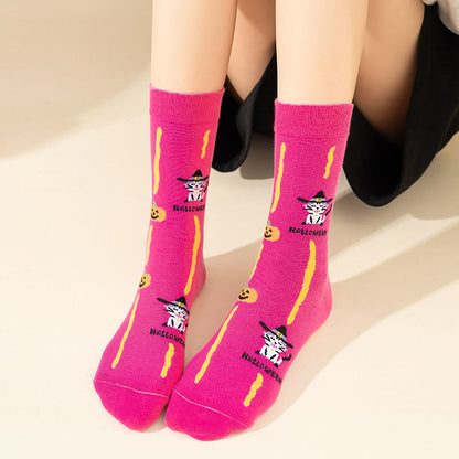 Chaussettes chat roses grande taille (3 paires) - image 6
