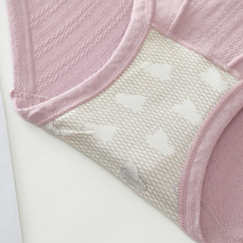 Culotte taille haute en coton sans coutures, couleur unie, grande taille (lot de 3)