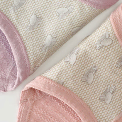 Culotte taille haute en coton sans coutures, couleur unie, grande taille (lot de 3)