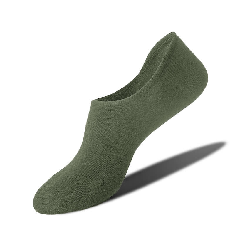 Chaussettes invisibles tendance (5 paires) - Vert armée - EU40-48 (US7-13) - image 18