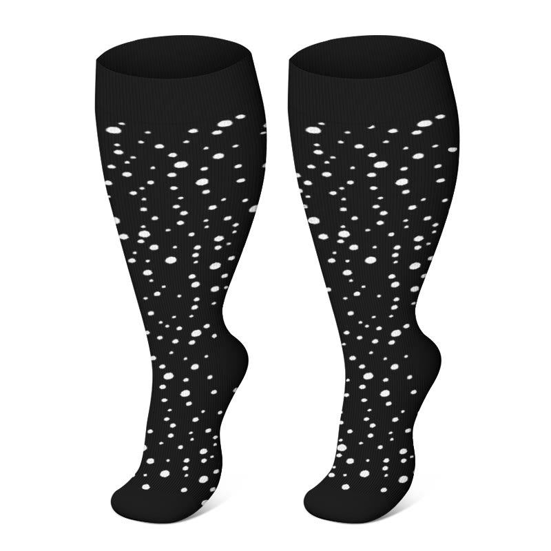 Chaussettes de compression noires et marron grande taille