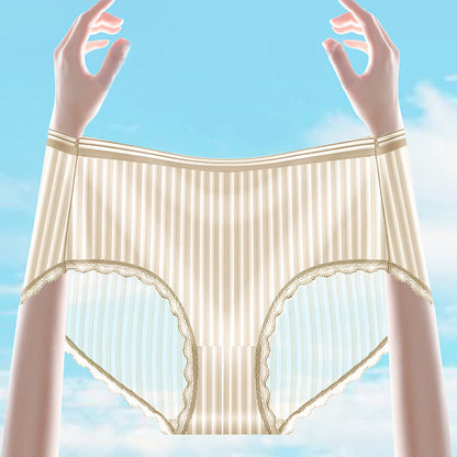 Culotte fine transparente taille moyenne en soie glacée grande taille (lot de 3)