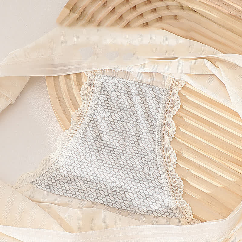 Culotte fine transparente taille moyenne en soie glacée grande taille (lot de 3)