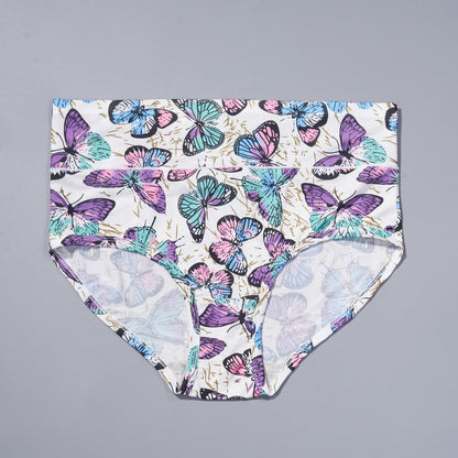 Culotte taille haute à imprimé papillon (lot de 4) - image 1