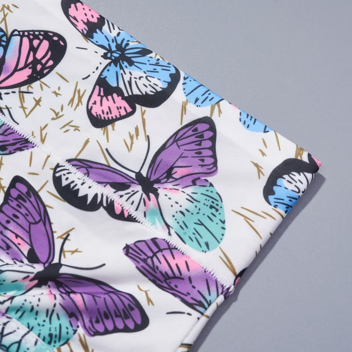 Culotte taille haute à imprimé papillon (lot de 4) - image 3